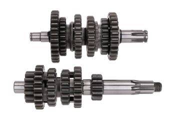 gearbox / gear shaft set 6-speed Doppler racing for Derbi EBE, EBS, D50B0, D50B