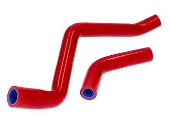 coolant hose set silicone red for Aprilia RX, SX, Derbi Senda, Gilera RCR, SMT D50B0 -17