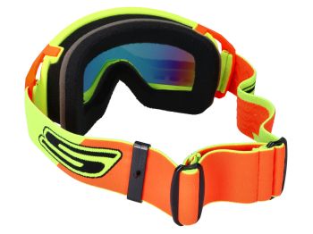 MX goggle S-Line Scrub fluo yellow / red - iridium yellow