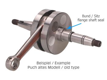 crankshaft Rito (old type) for Puch Maxi E50