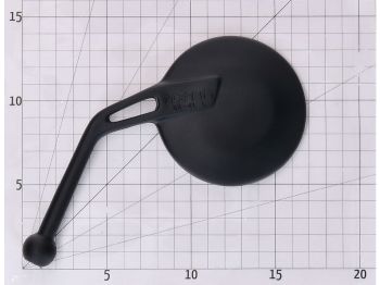 mirror Acerbis folding black left-hand universal