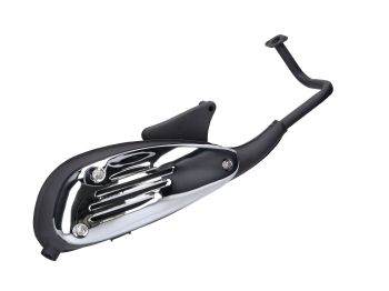 exhaust w/o lambda sensor connection for 50cc GY6 (2 shocks)