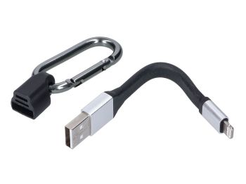 charging cable keychain 10cm USB to Lightning connector