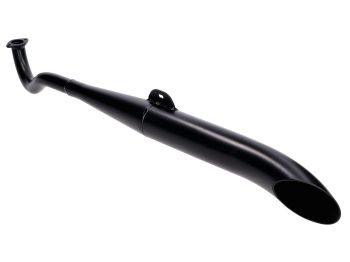 exhaust side pipe complete black for Puch Maxi