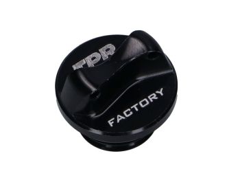 oil filler plug CNC TPR Factory black M16 w/ sealing ring for Minarelli AM3, AM4, AM5, AM6