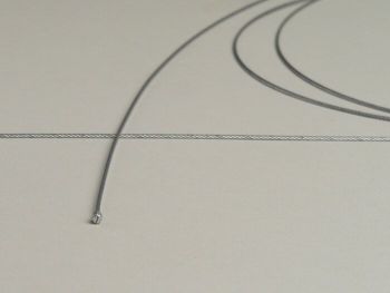 Universal inner cable -Ø=1,2mm x 2500mm, nipple Ø=3,0mm x 3mm- used as throttle cable - plaited cable