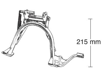 main stand repair kit Buzzetti for Aprilia SR50, MBK Nitro, Yamaha Aerox 50, Motowell 50