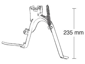 main stand Buzzetti for Aprilia SR50, Gulliver, Beta Ark, Keeway 50cc 2-stroke