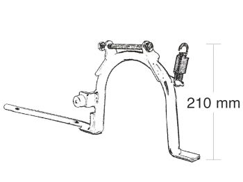 main stand Buzzetti for Aprilia Scarabeo 50-100cc, Piaggio Liberty 50-125-150-200cc