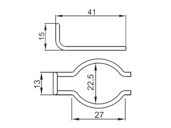 kickstart pinion clip / kickstart gear spring clip for Peugeot 50cc 2-stroke