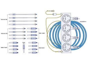 carburetor synchronizer kit Buzzetti (vacuum) for up to 4 carbs