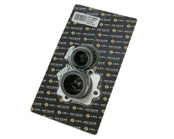 intake manifold racing with two adapters 24 and 32mm carb connection for Minarelli horiz.