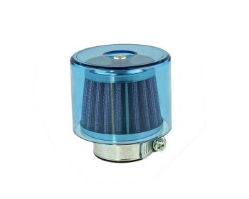 air filter Air-System metal gauze filter 35mm straight version blue shield
