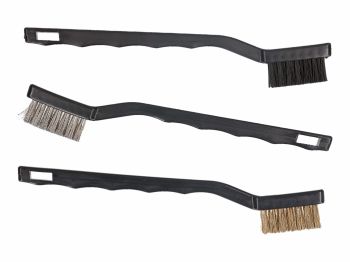 brush set 180mm steel, brass, plastics - 3 pcs
