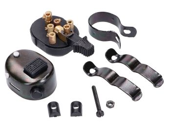 light, direction indicator, horn switch unit vintage black - universal