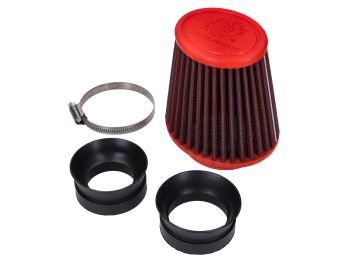 air filter Malossi red filter E18 racing for Dellorto PHBH, Mikuni, Keihin carburetor