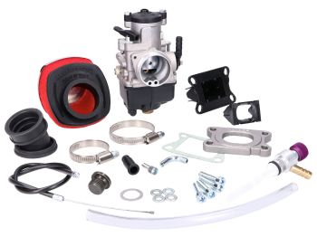 carburetor kit Malossi MHR PHBH 26 w/ reed block for Minarelli AM, Derbi EBE, EBS, D50B