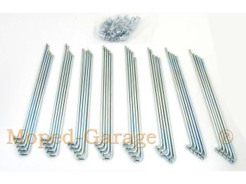 Spokes chrome 238mm with nipple for Yamaha, DT 50 MX