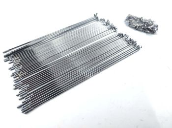 Spokes chrome 2,9x211,5mm with nipple 36 pieces for Victoria, Vicky