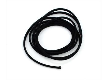Power cable textile braided 2m 1,0qm black for moped, moped, mokick, motorcycle, vintage scooter