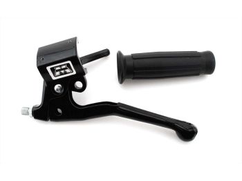 Brake lever fitting black with rubber grip for MBK, Mobylette, Motobecane