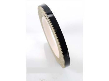 Decorative strips rim edge sticker black 10m