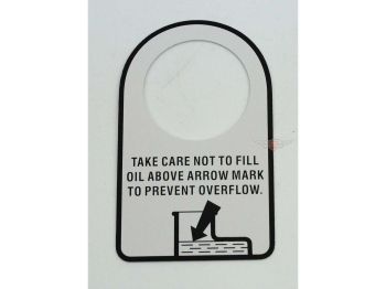 Cardboard sign 50 x 80mm for Honda MT 5, 50, 8, 80, MB 80