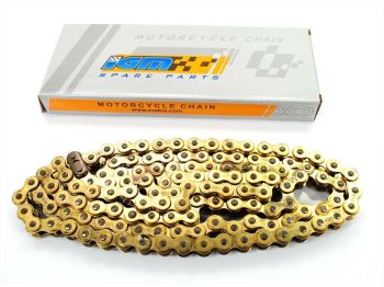 Chain Gold 1/2 x 1/4 7.75 122 links for Kreidler Florett RS, Zündapp KS, SX, K 80, Yamaha DT 50 M, Honda MB, MT, MBX, MTX 50, 80