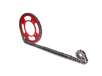 chain kit 11/50 teeth red for Beta RR 50 Motard 05-