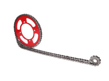 chain kit 11/51 teeth red for Beta RR 50 Enduro 05-