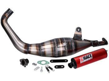 exhaust MVT S-Race 70-80cc for Derbi EBE, EBS, D50B