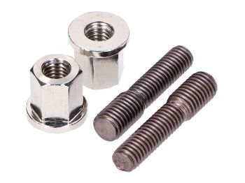 exhaust stud bolt set Naraku incl. nuts - M6/M7x30