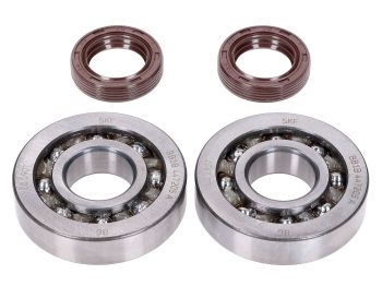 crankshaft bearing set Naraku SKF, FKM Premium C4 polyamide for Peugeot horizontal