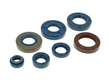 engine oil seal set for Minarelli AM, Generic, KSR-Moto, Keeway, Motobi, Ride, CPI, 1E40MA, 1E40MB
