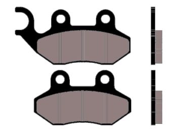 brake pads Naraku organic for PGO, SYM, TGB, Peugeot