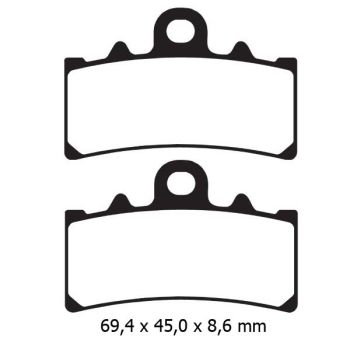brake pads Naraku sintered, front for KTM Duke, RC 125, 200, 390