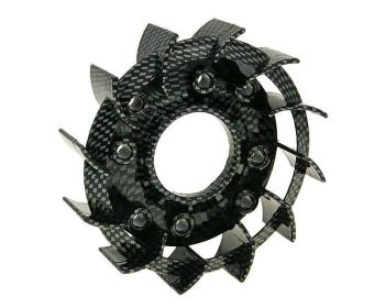 cooling fan Naraku Racing carbon-look for Kymco, Baotian, GY6 50, 139QMB