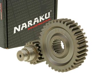 secondary transmission gear up kit Naraku racing 16/37 +25% for GY6 125/150cc 152/157QMI