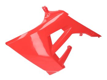 fuel tank cover left OEM red for Derbi Senda R 50, Senda SM 50 X-Treme Euro4 2018-