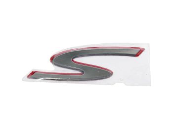 leg shield badge "S" OEM for Vespa GTS Super Sport 125, 300
