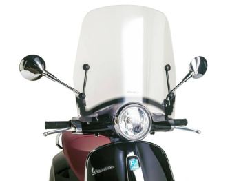 windshield Puig T.S. transparent / clear for Vespa Primavera 50, 125 2013-