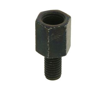 mirror thread reducer converts M10 right-hand to work with M8 right-hand mirror mount
