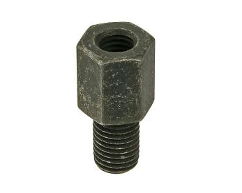mirror thread adapter converts M8 left-hand to work with M10 left-hand mirror mount