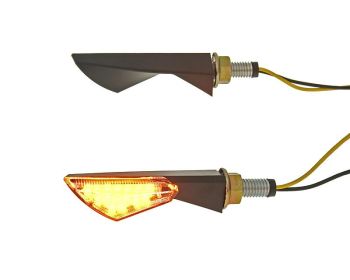 indicator light set M8 thread LED black New Sphere clear glass