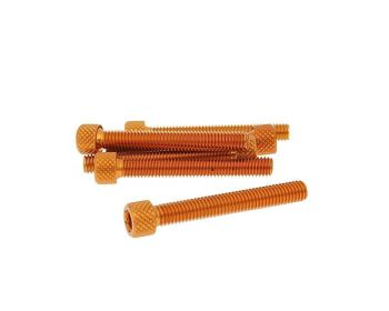 hexagon socket screw set - anodized aluminum orange - 6 pcs - M6x45 - styling