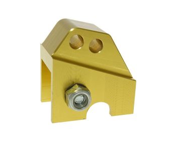 shock extender CNC 2-hole adjustable mounting - gold in color for Piaggio