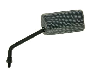 mirror F1 left, M8 short right-hand thread, carbon-look matt