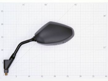 mirror left E-marked for Sym Jet 4R, 50 SportX, Wolf SB125Ni