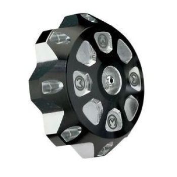 CAP GAS ALUM CRF/XR BK/SL