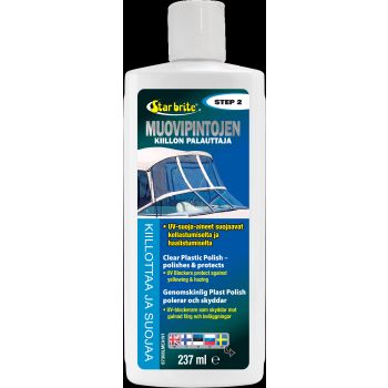 Star brite Clear Plastic Polish - Step 2 237ml